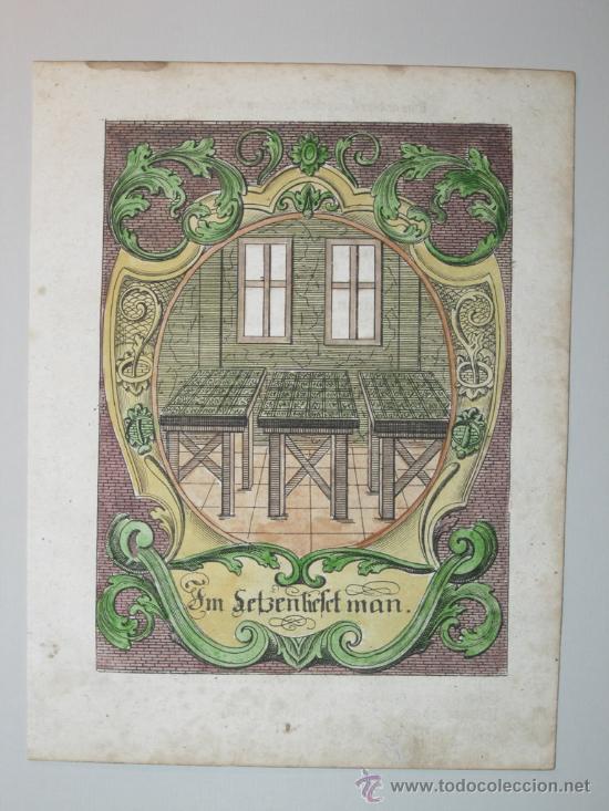 Arte: Imprenta tipogr&aacute;fica, 1680 - Foto 3