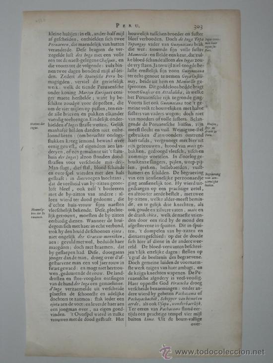 Arte: Ritual ind&iacute;gena en Sudamerica de Montanus, 1671 - Foto 5