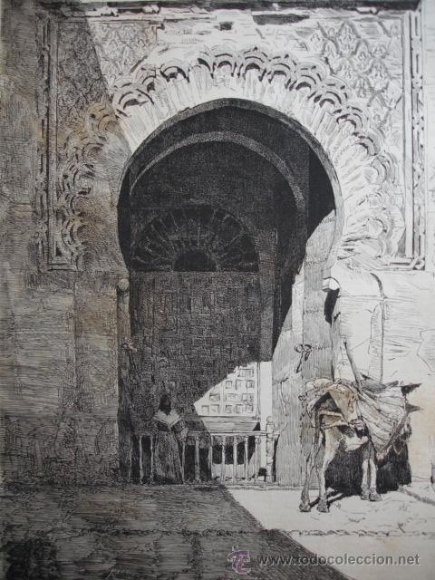Arte: GRANADA PUERTA DE LA JUSTICIA 1873