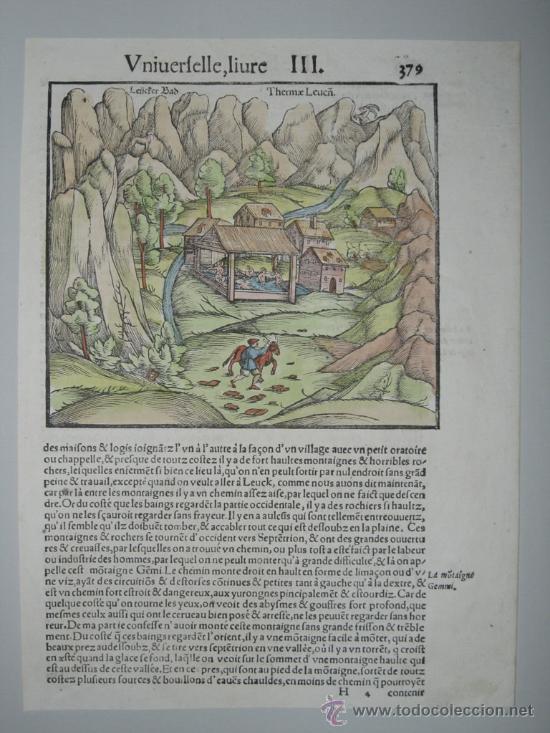 Arte: Termas de Leukerbad (Suiza) de M&uuml;nster, 1572 - Foto 2
