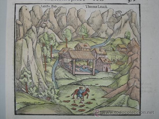 Arte: Termas de Leukerbad (Suiza) de M&uuml;nster, 1572 - Foto 3