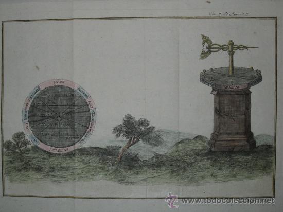 Arte: Br&uacute;jula y Rosa de los Vientos de Cellarius, 1776 - Foto 3