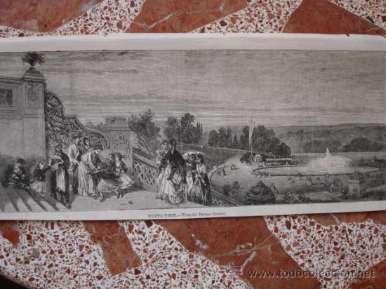 Arte: NUEVA YORK PARQUE CENTRAL  1873 - Foto 1