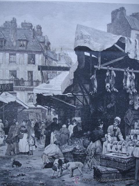 Arte: MERCADO DE LA CAZA EN PARIS - Foto 1