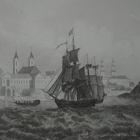 Arte: Vista de Belem (Brasil), 1850 - Foto 1