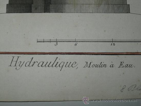 Arte: Molino hidr&aacute;ulico de Diderot, 1771 - Foto 3