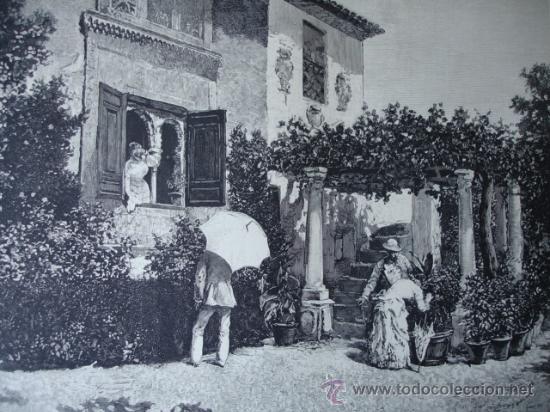 Arte: EN UN CARMEN DE GRANADA.MARTINEZ CUBELLS