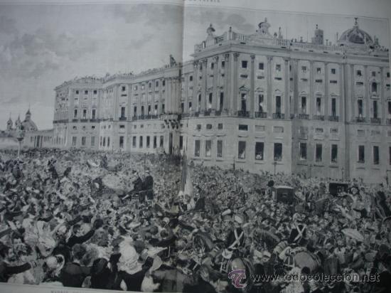 Art: MADRID PALACIO REAL.HOMENAJE REGRESO DE ALFONSO XII A ESPA&Ntilde;A