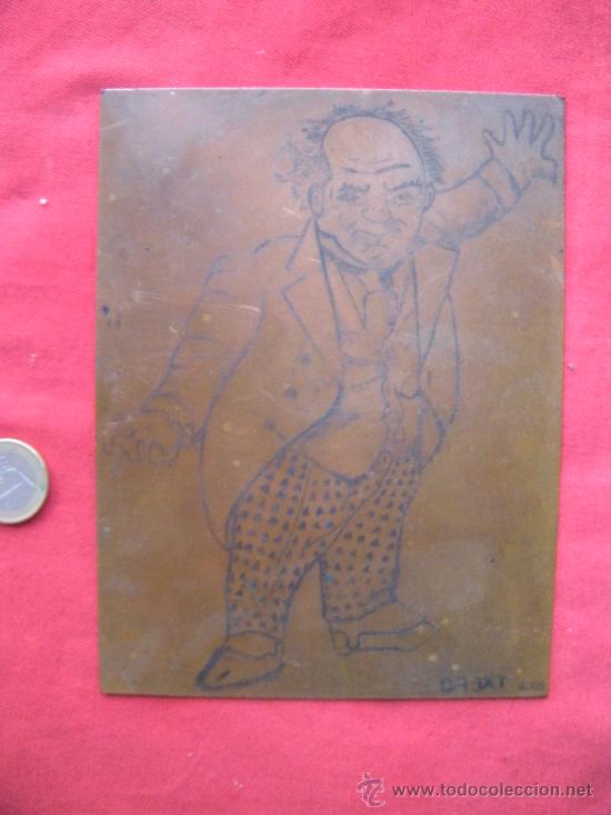 Art: DIBUJO GRABADO SOBRE PLANCHA DE COBRE. NEGAT&Iacute;VO.