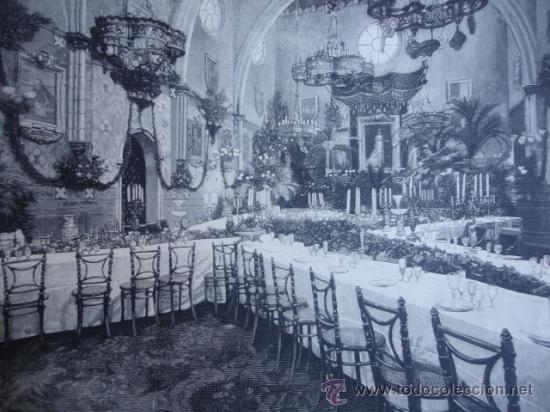 Arte: BARCELONA,SALON DEL CIENTO BANQUETE AL MINISTRO DE JUSTICIA Y GRACIA