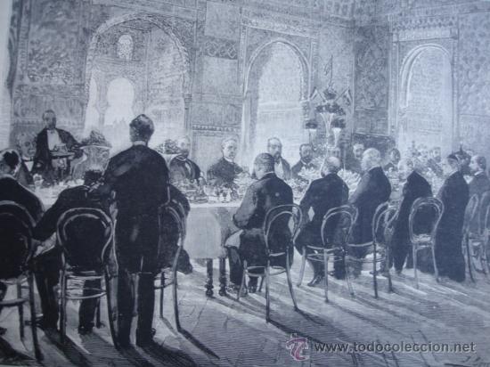 Arte: GRANADA ALHAMBRA COMIDA HOMENAJE MINISTRO FOMENTO