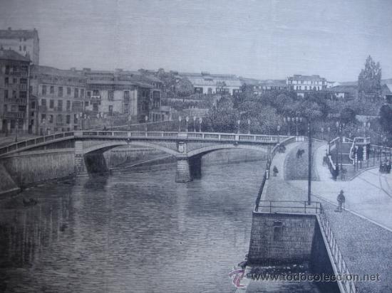 Arte: BILBAO PUENTE DE LA MERCED INAGURACION