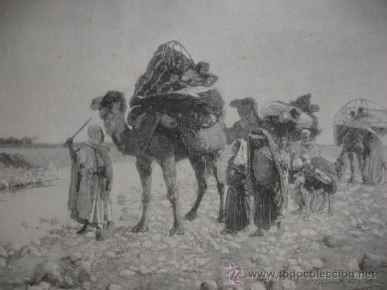 Art: UNA CARAVANA EN EL SAHARA.LUCAS ROBIQUET
