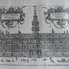 Arte: GRABADO DE LA CASA DE LA HANSA DE AMBERES, SIGLO XVI-XVII. Lote 28413108