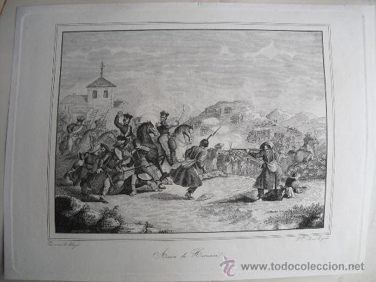 Arte: SIGLO XIX  GUERRA CARLISTA   ACCION DE HERNANI
