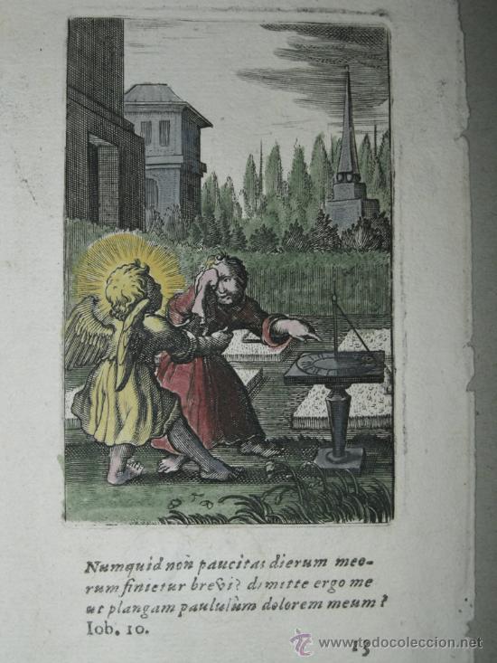 Arte: Cap&iacute;tulo 10, vers&iacute;culo 20 del Libro de Job. Boetius, 1651 - Foto 3