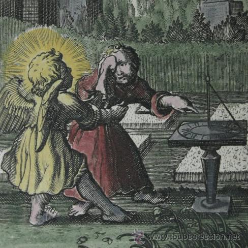 Arte: Cap&iacute;tulo 10, vers&iacute;culo 20 del Libro de Job. Boetius, 1651 - Foto 1
