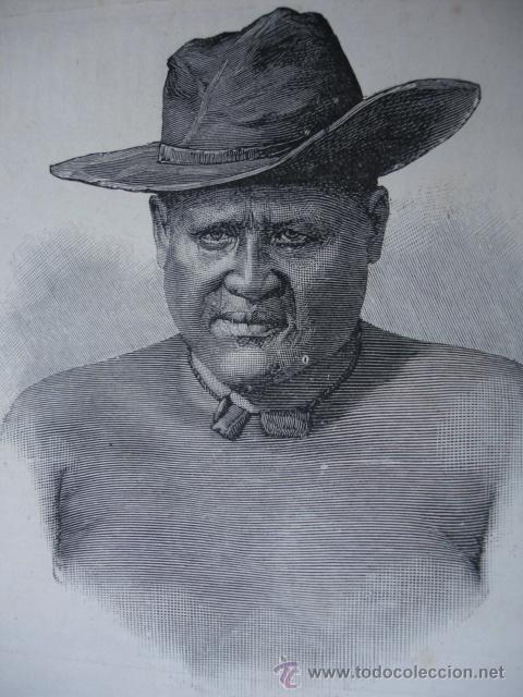Arte: LOBENGULA REY DE LOS MATABELES - Foto 1