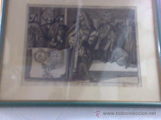 Arte: SIGLO XVIII, GRABADO ENMARCADO - Foto 7