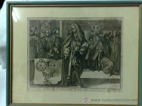 Arte: SIGLO XVIII, GRABADO ENMARCADO - Foto 5