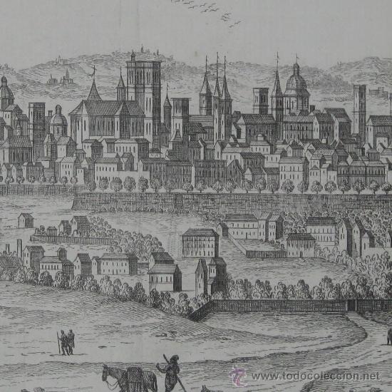 Arte: Vista de Paris, Albrizzi, 1748 - Foto 1