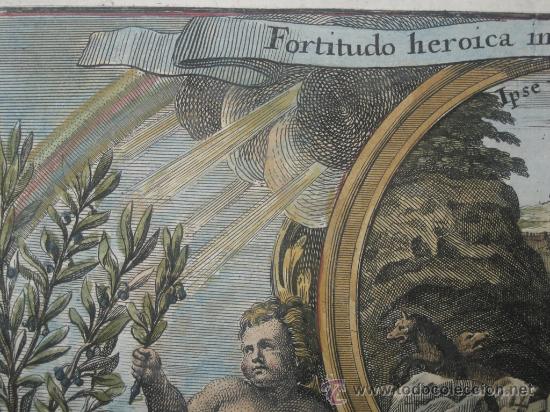 Arte: Dos querubines, dos olivos y un le&oacute;n, Carl Remshart, 1715 - Foto 3