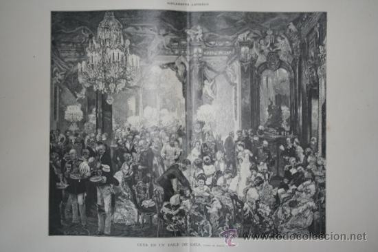 Art: Cena en un baile de gala, cuadro de Adolfo Menzel. La Ilustraci&oacute;n Art&iacute;stica.