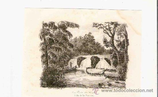 Arte: GRABADO. 1852. 16x11 CM. N&ordm; 3. RIO DE LOS FRANCESES. - Foto 1