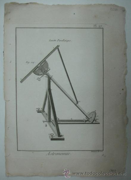 Arte: ASTRONOMIA. (ENCYCLOPEDIE METHODIQUE). 32 X 23 CM. - Foto 1