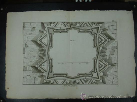 Arte: ARTE MILITAR. (ENCYCLOPEDIE METHODIQUE). 33 X 47 CM. - Foto 1