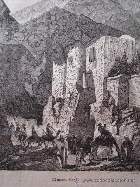 Arte: MONTE SIANI.GRABADO DE 1849.15X10 - Foto 1