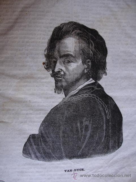 Arte: VAN DYCH.GRABADO DE 1841.15X11 - Foto 1