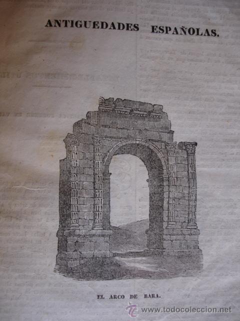Kunst: ARCO DE BARA TARRAGONA  GRABADO DE 1841.9X11