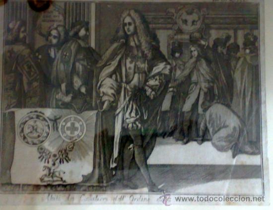 Arte: SIGLO XVIII, GRABADO ENMARCADO - Foto 8