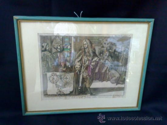 Arte: SIGLO XVIII, GRABADO ENMARCADO - Foto 11