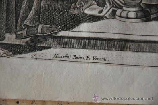 Arte: giacobus pecini jacobus pecini grabado original del S. XVII LA CIRCUNCISION - Foto 3