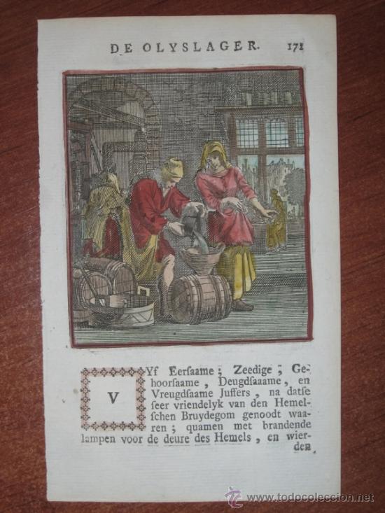 Arte: El vendedor de aceite, Sancta Clara - Weigel, 1699 - Foto 2