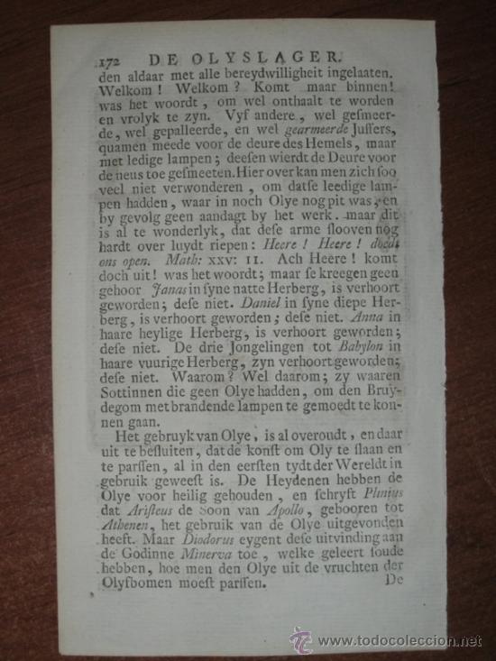 Arte: El vendedor de aceite, Sancta Clara - Weigel, 1699 - Foto 3