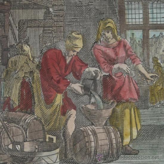 Arte: El vendedor de aceite, Sancta Clara - Weigel, 1699 - Foto 1
