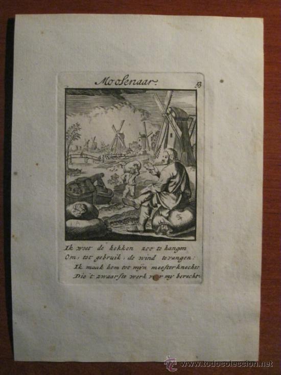 Arte: El molinero, Luyken, 1750 - Foto 2