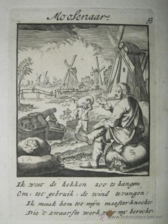 Arte: El molinero, Luyken, 1750 - Foto 3