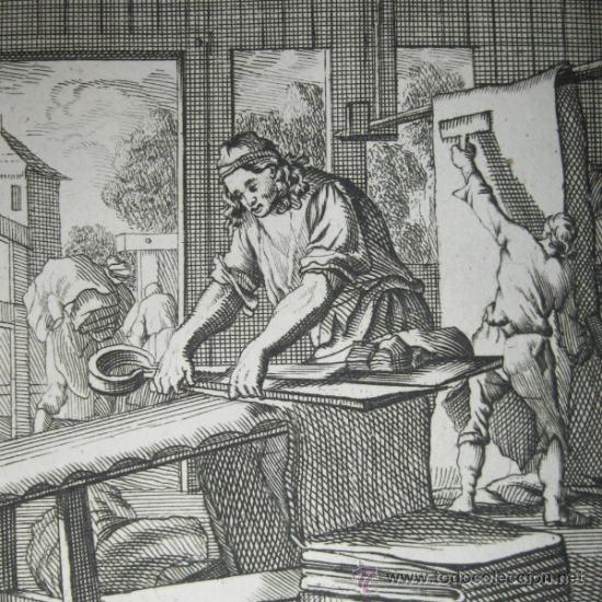 Arte: El impresor, Luyken, 1750 - Foto 1