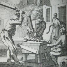 Arte: LOS FABRICANTES DE CUERDAS, LUYKEN, 1750. Lote 31827193