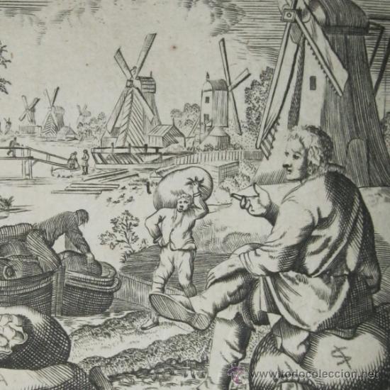 Arte: El molinero, Luyken, 1750 - Foto 1