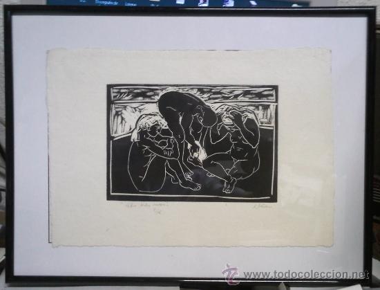 Kunst: Medidas papel 32X22 cm Teresa Ll&aacute;cer Pellicer. Pintora, dibujante y grabadora nacida en Montroig de