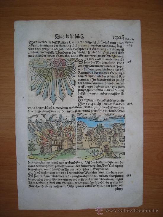 Arte: Augurios y presagios, Lycosthenes, 1557 - Foto 1