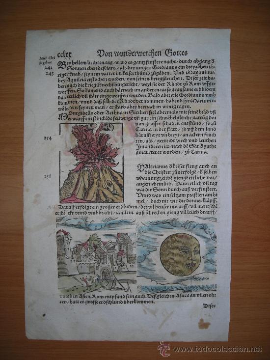 Arte: Augurios y presagios, Lycosthenes, 1557 - Foto 1