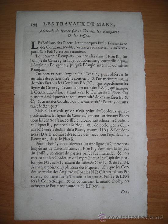 Arte: Escena de guerra, Mallet, 1696 - Foto 2