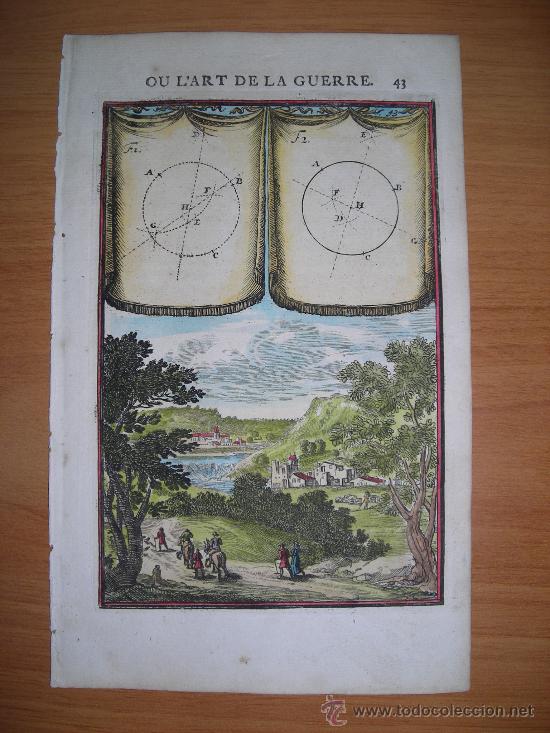 Arte: Circunferencias , Mallet, 1696 - Foto 1