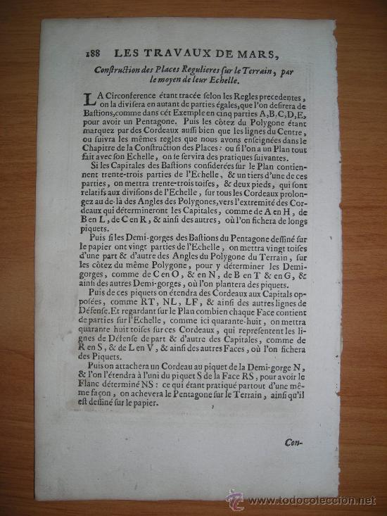 Arte: Agrimensores II, Mallet, 1696 - Foto 2